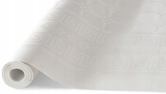 OBRUS PAPIEROWY NA W ROLCE BIAŁY 1,2 X 8m CHRZEST KOMUNIA 18 40 50 URODZINY