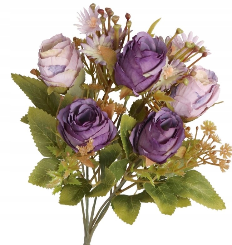 SZTUCZNE KWIATY JAK ŻYWE ROŚLINY RÓŻA RÓŻE BUKIET