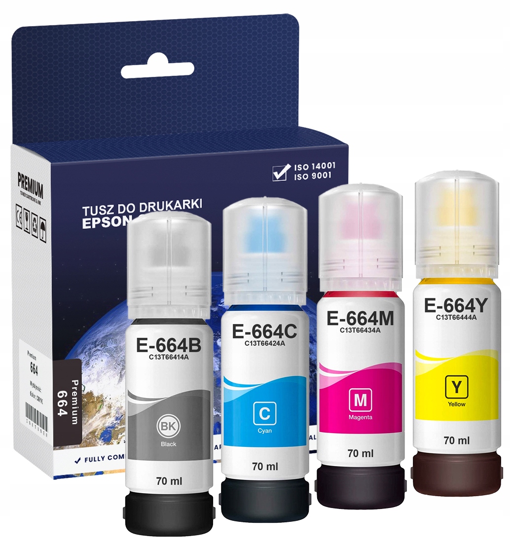 

Zestaw Komplet Tuszy 664 do Drukarek Epson Seria L