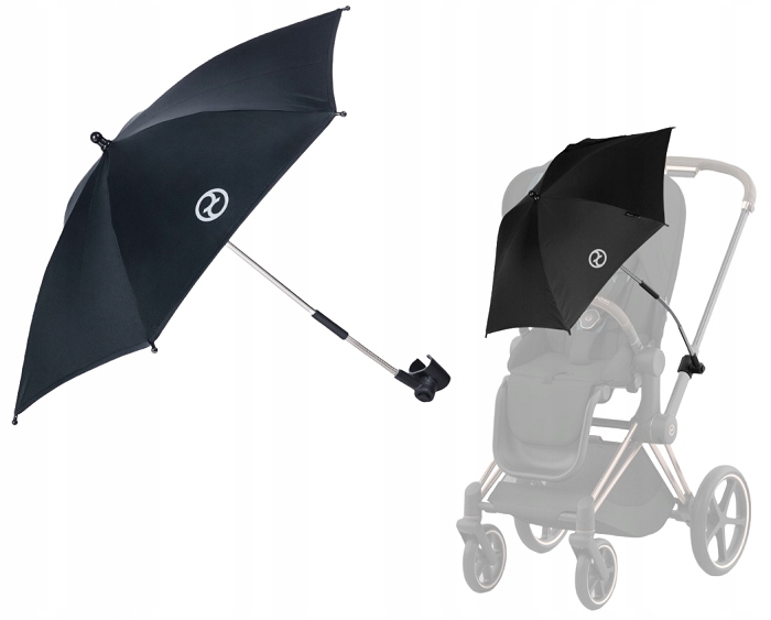 CYBEX PARASOLKA DO WÓZKA SPACERÓWKI GONDOLI PARASOL PLATINUM UV 50+ BLACK
