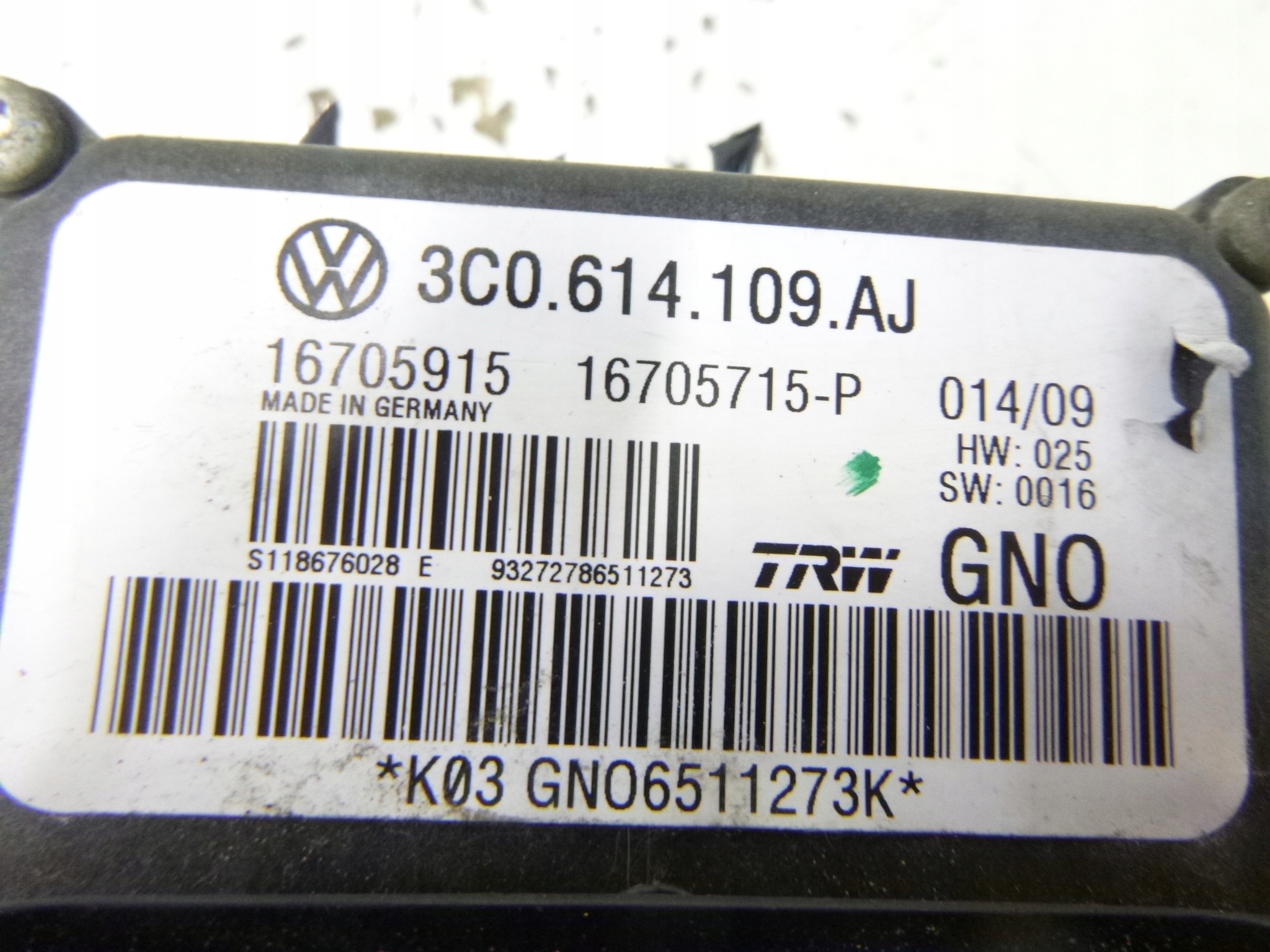 Pompa ABS ESP VW PASSAT B6 1.4 2009r. 3C0614109AJ