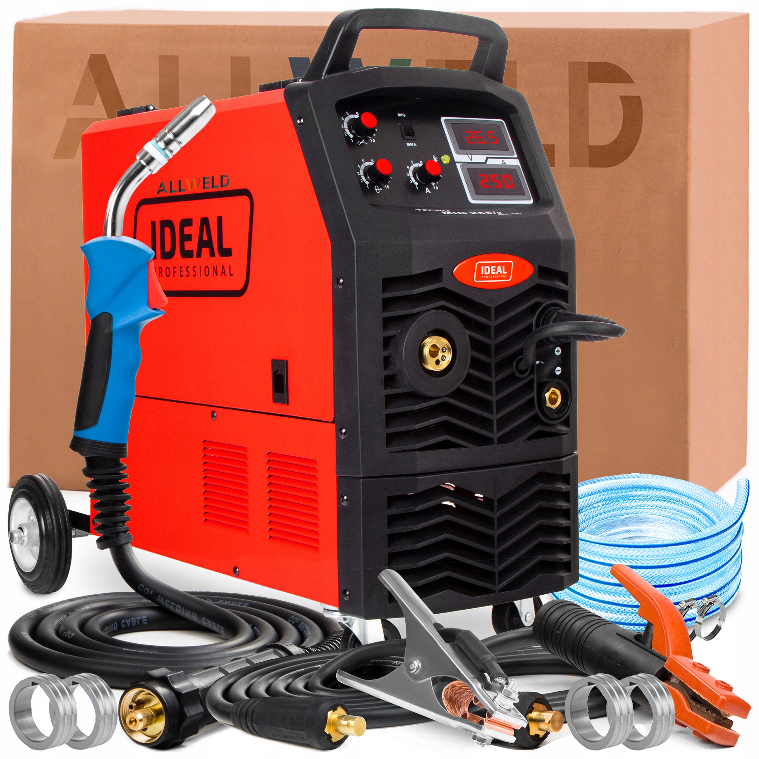 Poloautomatický Ideal Tecno Mig 255 230/400V 250A 4-VÁLCOVÉ Pájení Na Alu