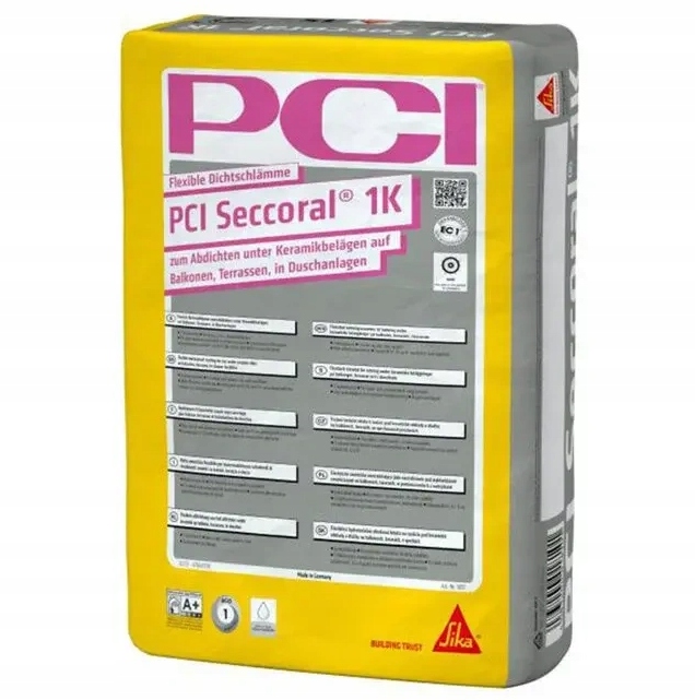 Pci Seccoral 1K elastyczna izolacja mineralna łazienka balkon taras 15kg