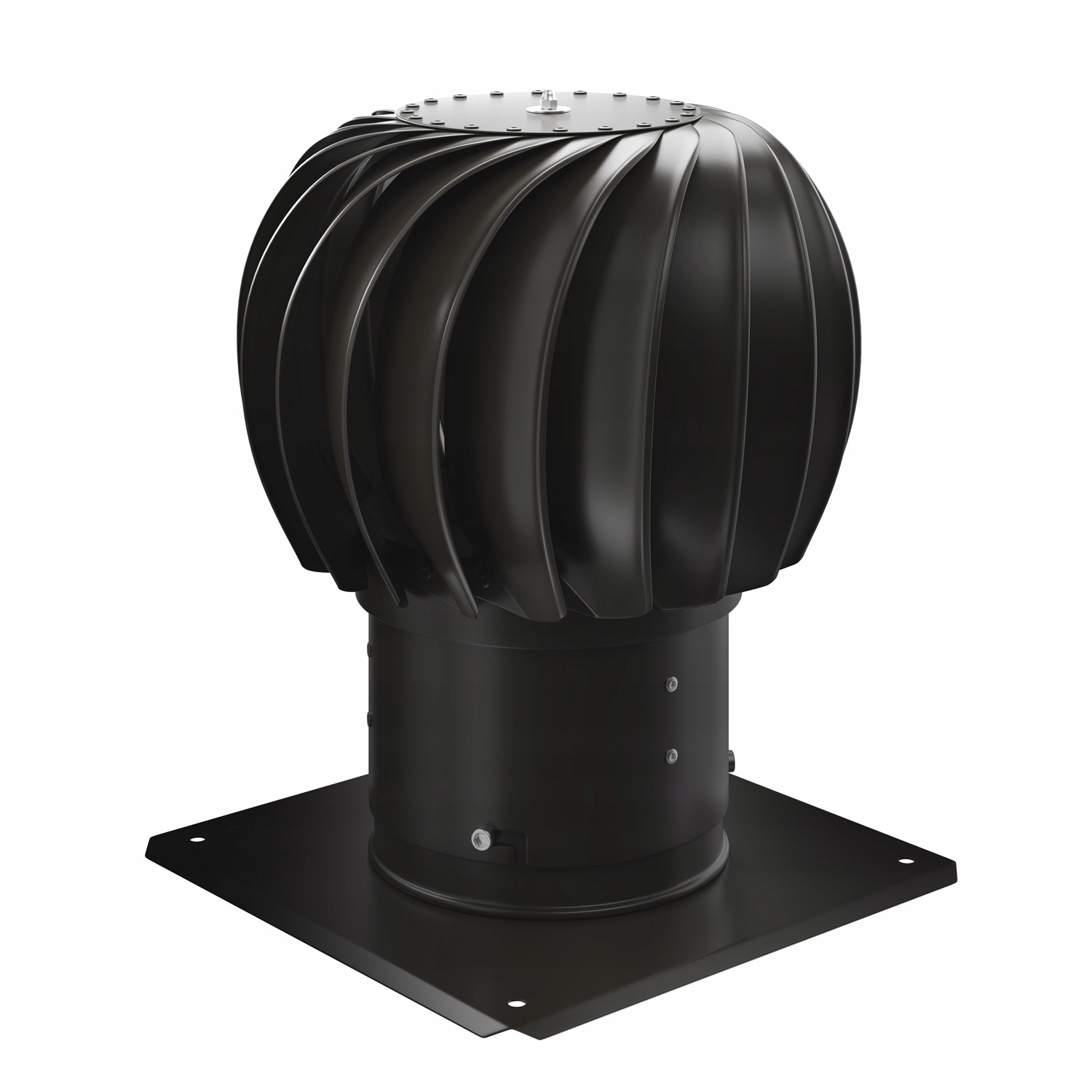 Komínová Nasada 200MM Černá Otočná Tichá Pevná Kvalita Polský Výrobek