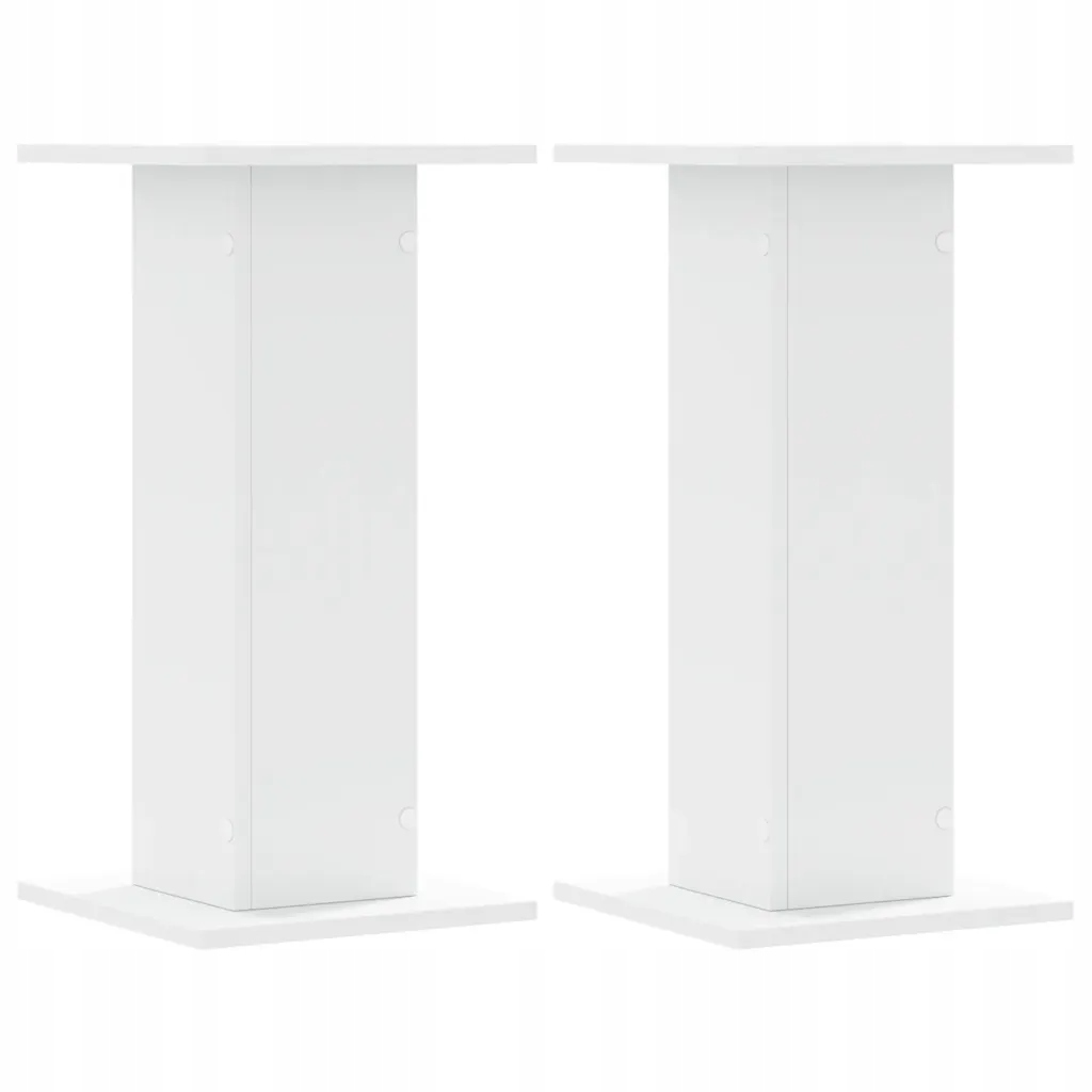 Stojan na rostliny, dřevěný, bílý, 30 x 30 cm, výška 60 cm, max 60 kg