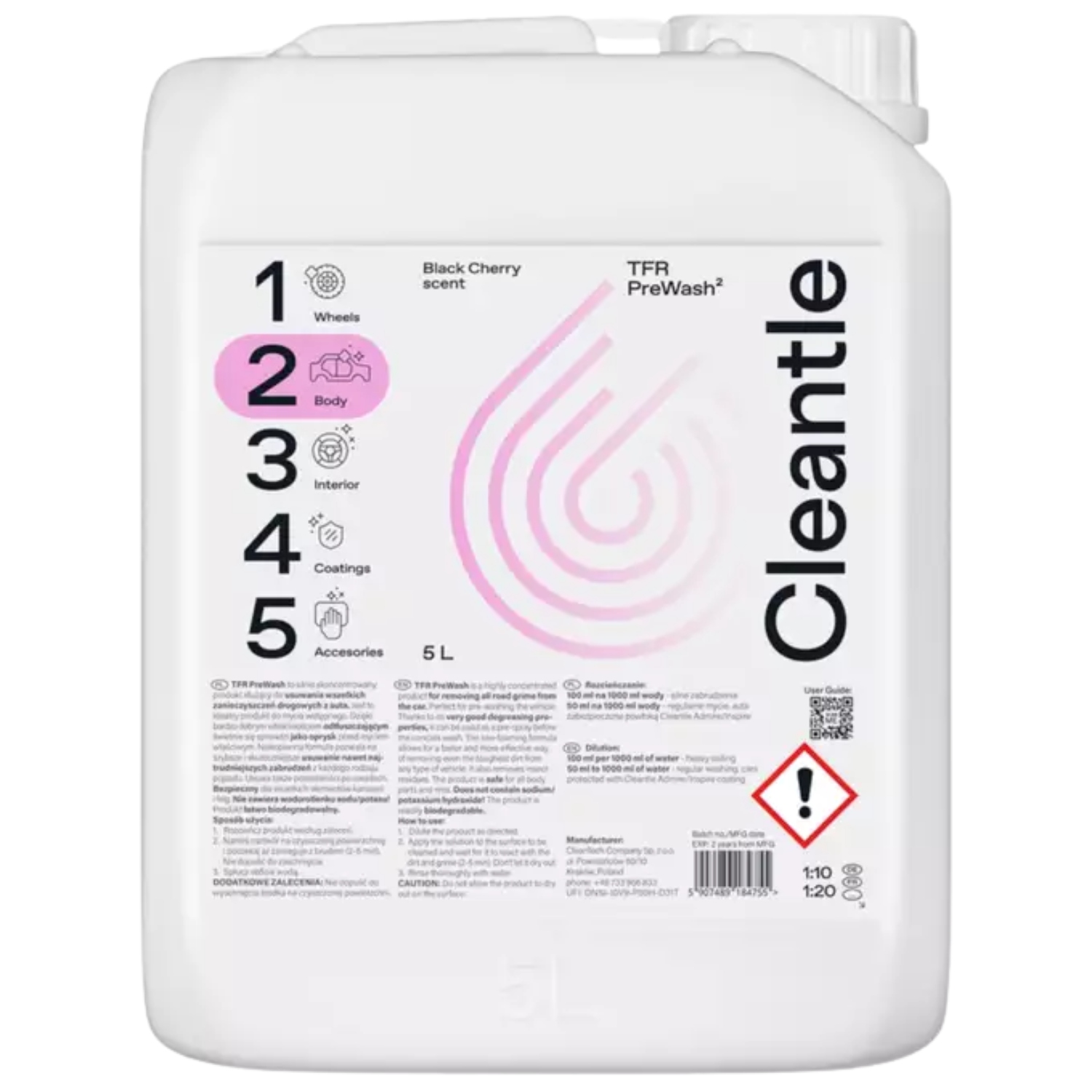 Cleantle Tfr PreWash2 5L