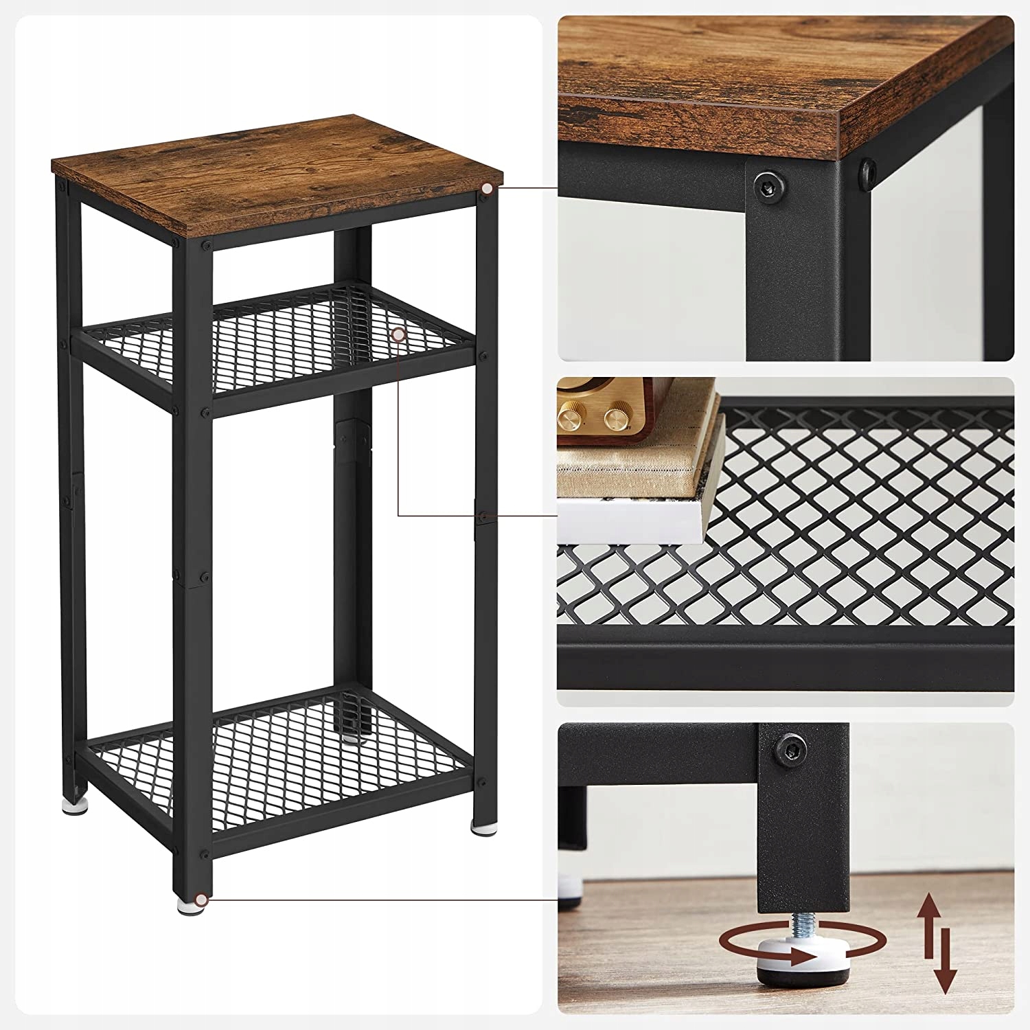 Stolik Kawowy Szafka Nocna Rustykalna Loft Kolekcja Industrial