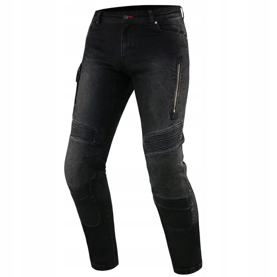 REBELHORN SPODNIE JEANSY MOTOCYKLOWE MĘSKIE VANDAL DENIM BLACK 28/34 Rozmiar 28/34