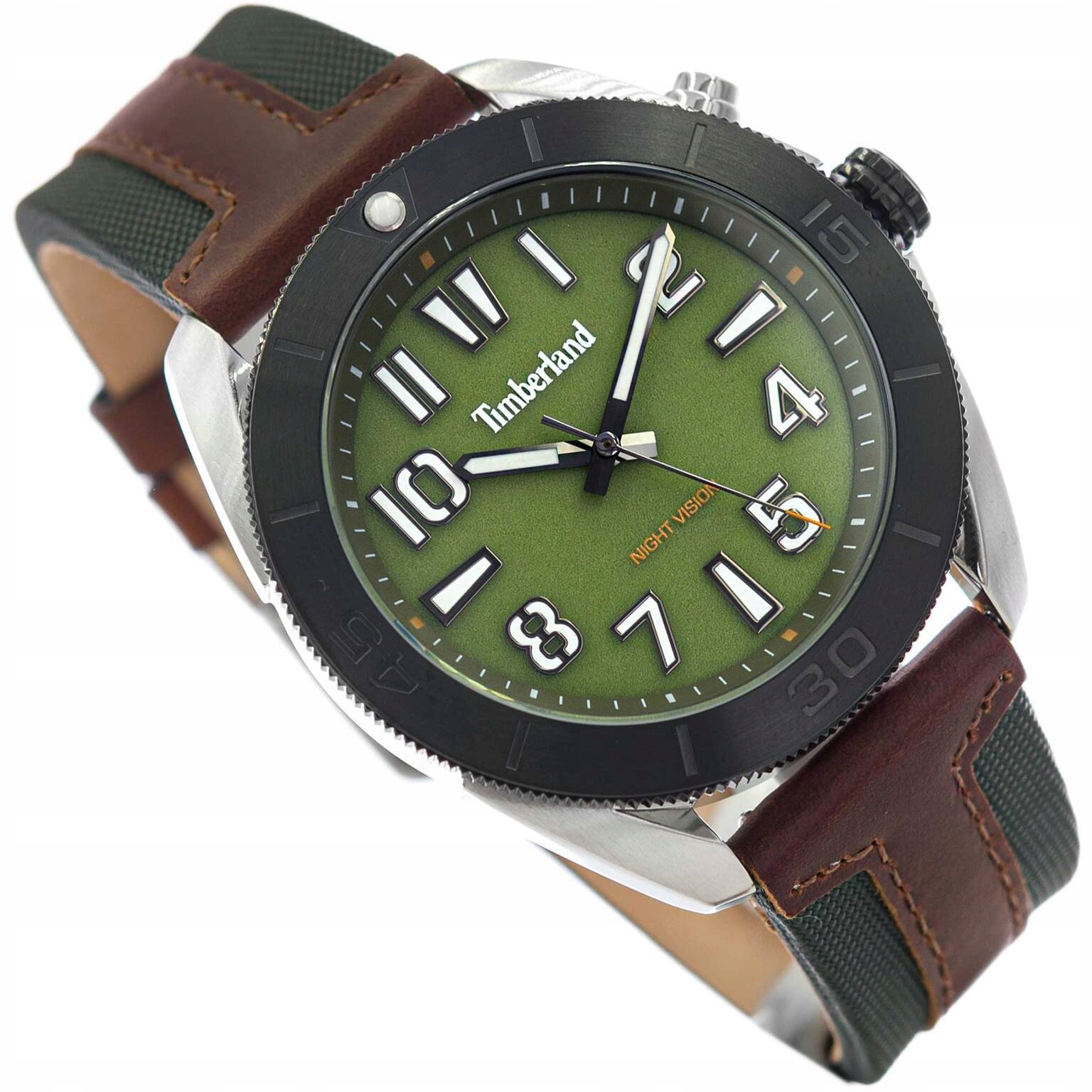 Pánské Hodinky Timberland TDWGP2201602 Warrick Zelené S Řemínkem Neobrite