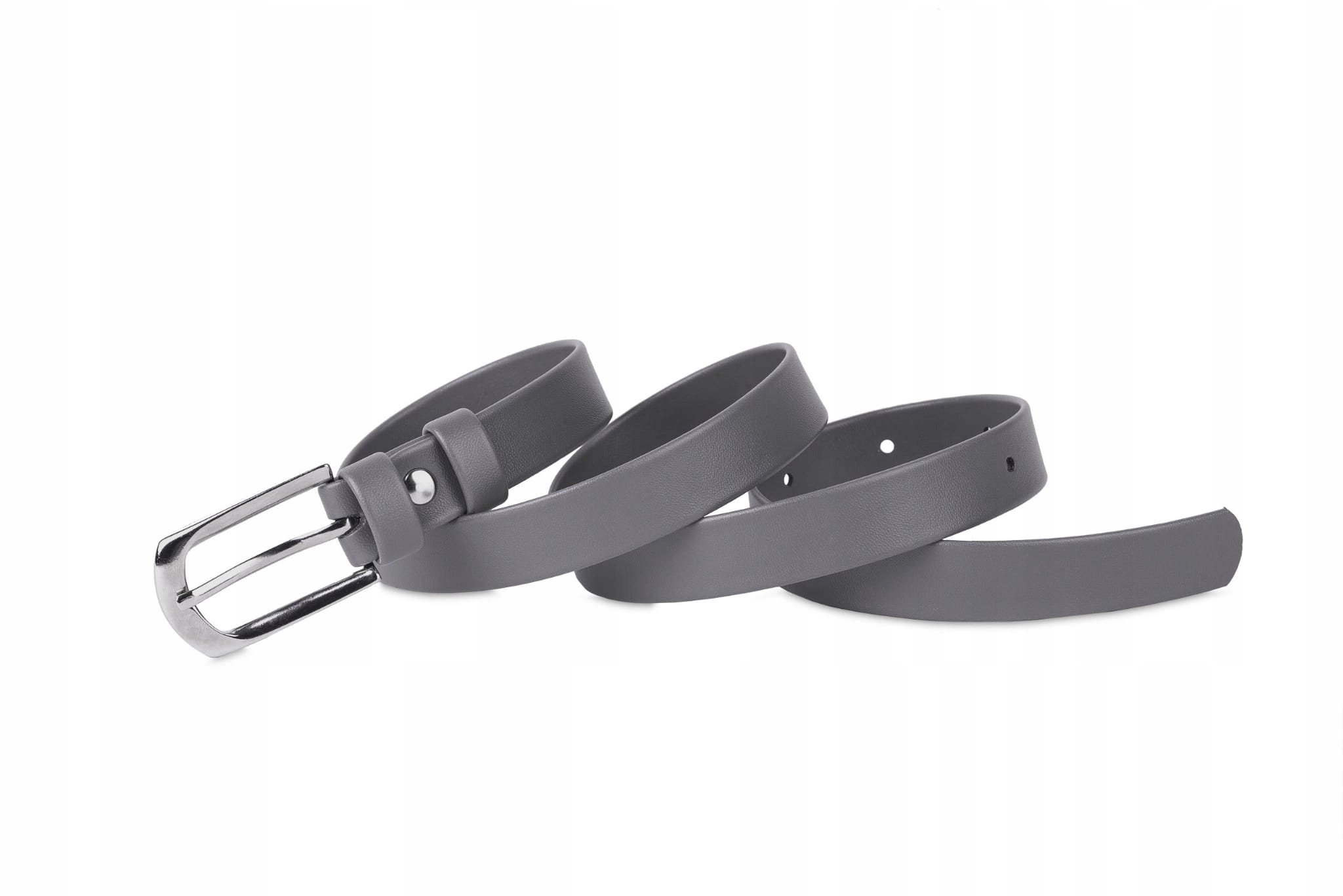 

Pasek damski klasyczny szary mat 2 cm