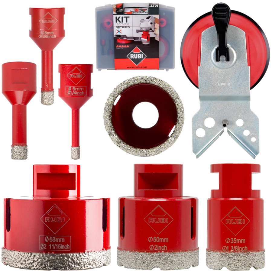 Rubi Wiertła diamentowe do granitu marmuru 6-68 mm