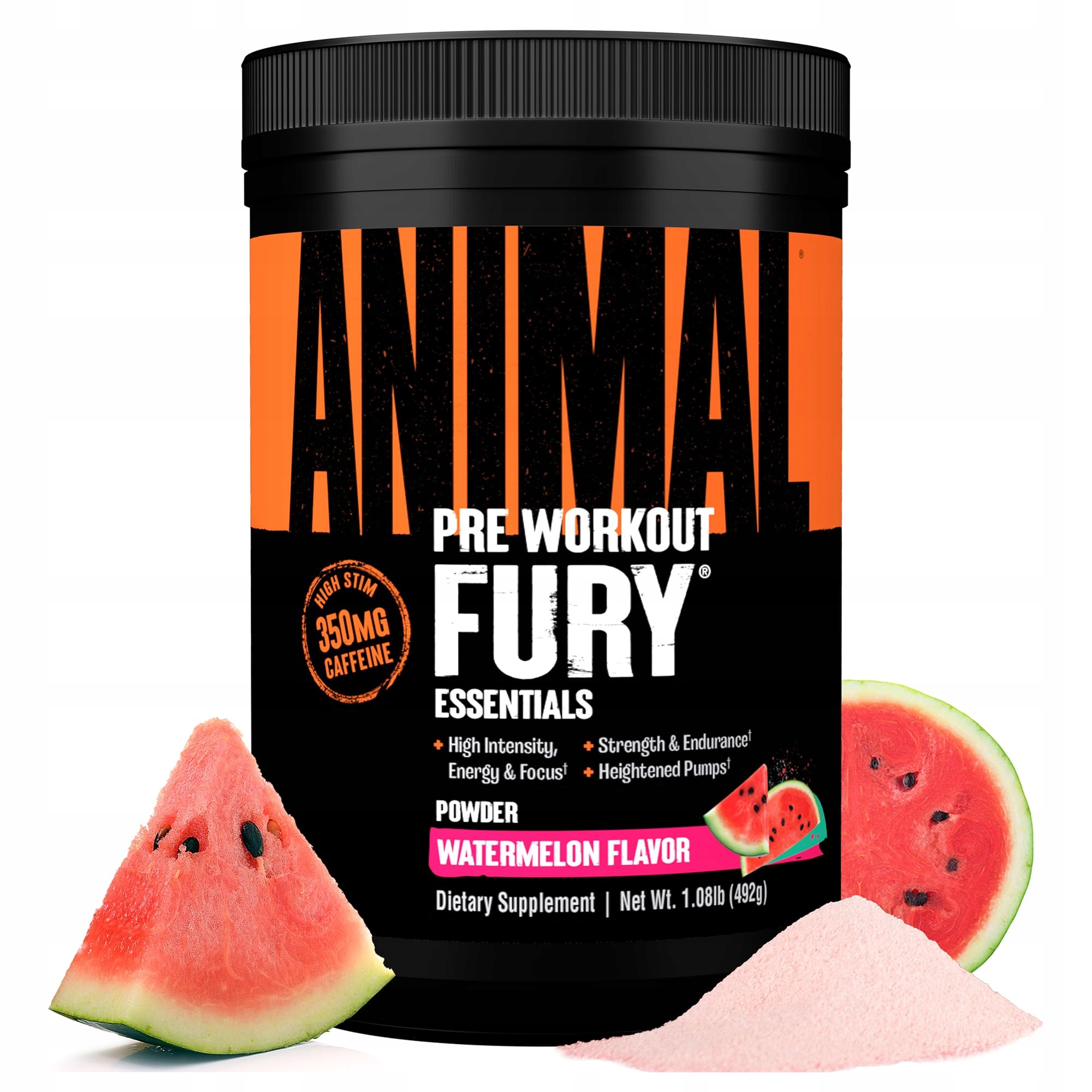 Universal Animal Fury 492 g meloun Boost energie a koncentrace