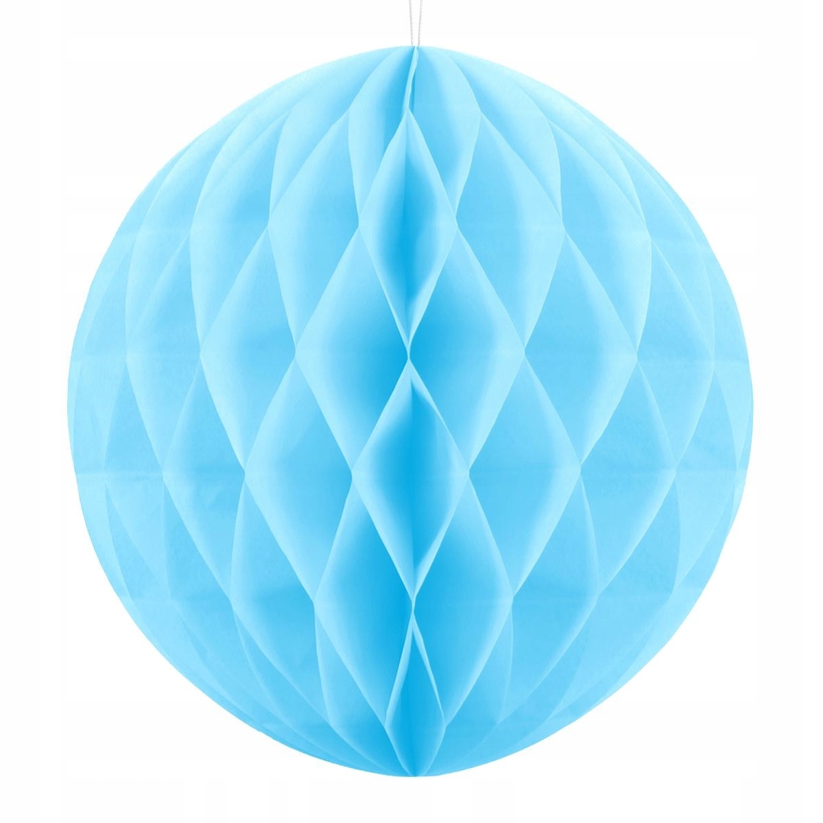 

Kula Bibułowa błękitna duża L 30 cm Honeycomb