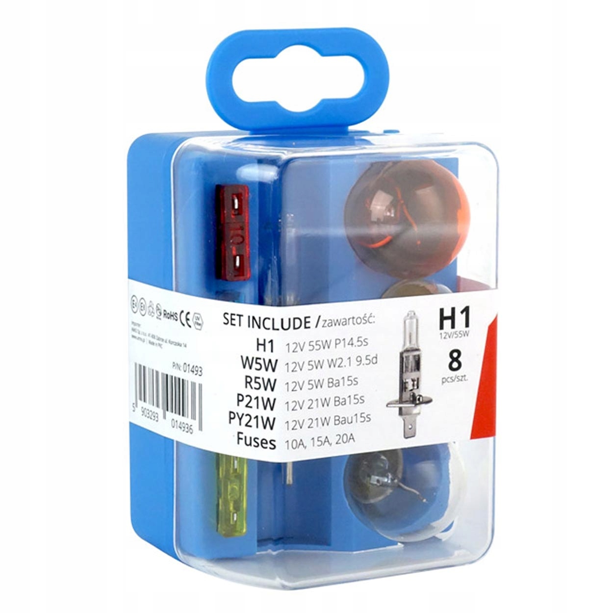 

Zestaw Żarówek I Bezpieczników H1 Żarówki Komplet