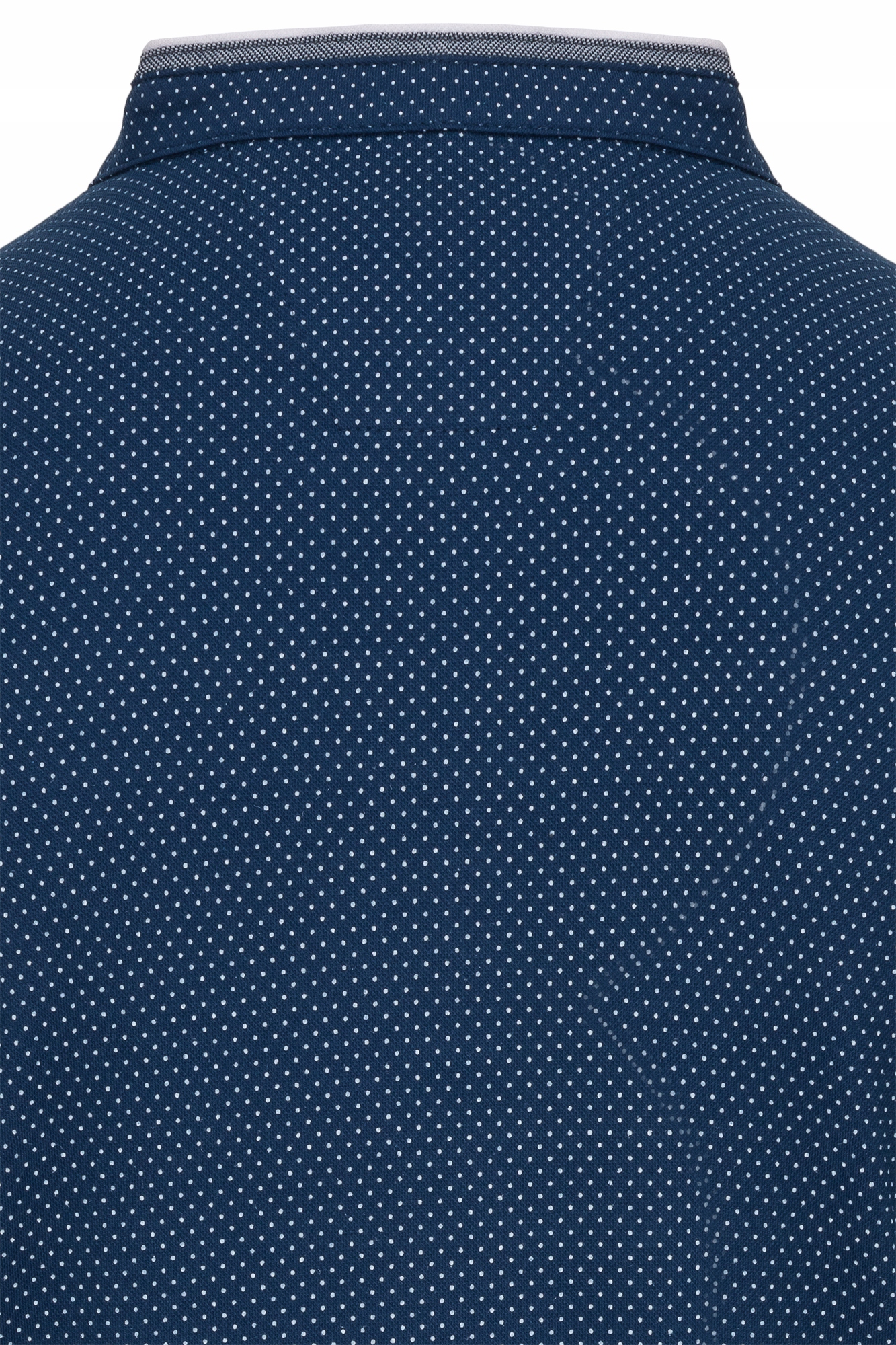 KOSZULKA MĘSKA T-SHIRT STÓJKA NIEBIESKA WZORY L Rękaw krótki rękaw