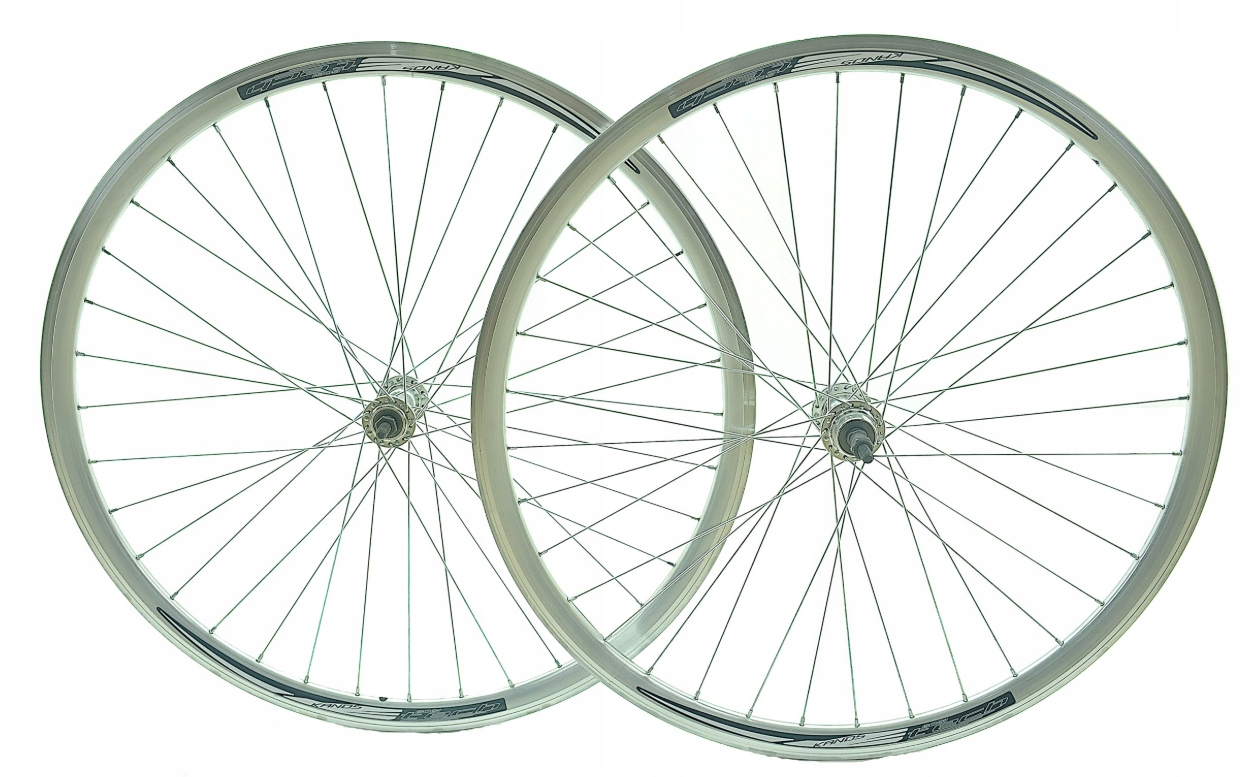 Koło Rowerowe 26 Cali Przednie Tylne Wolnobieg Alu Stożek Srebrne Rawka