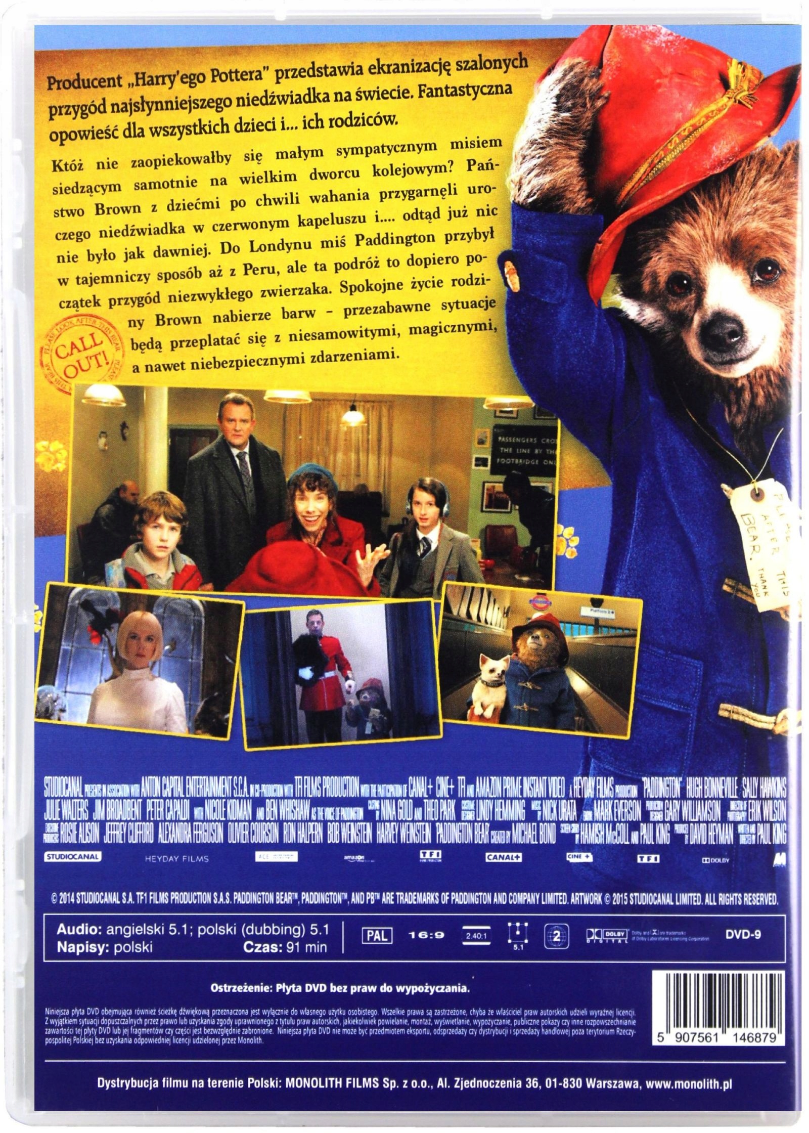 PADDINGTON (DVD) Stan opakowania oryginalne