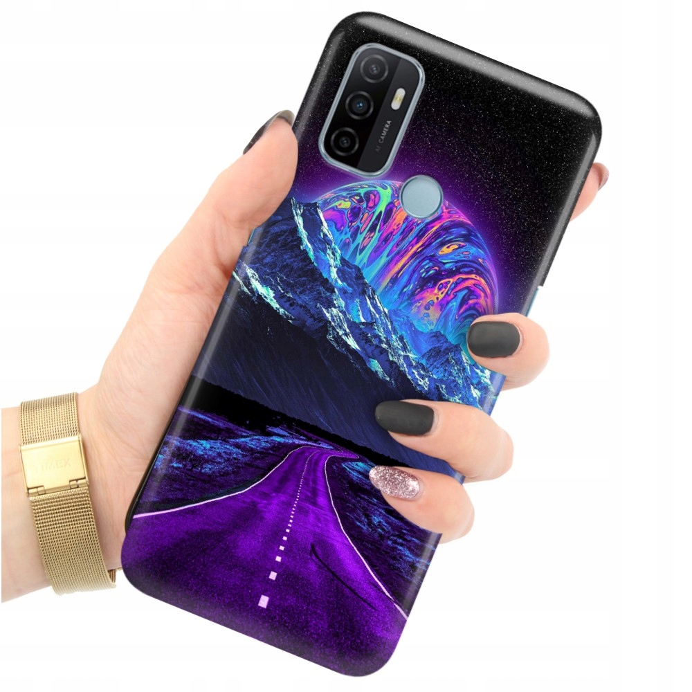 Pouzdro Pro Oppo A53 Astronauta Planety Case MIX Vzory