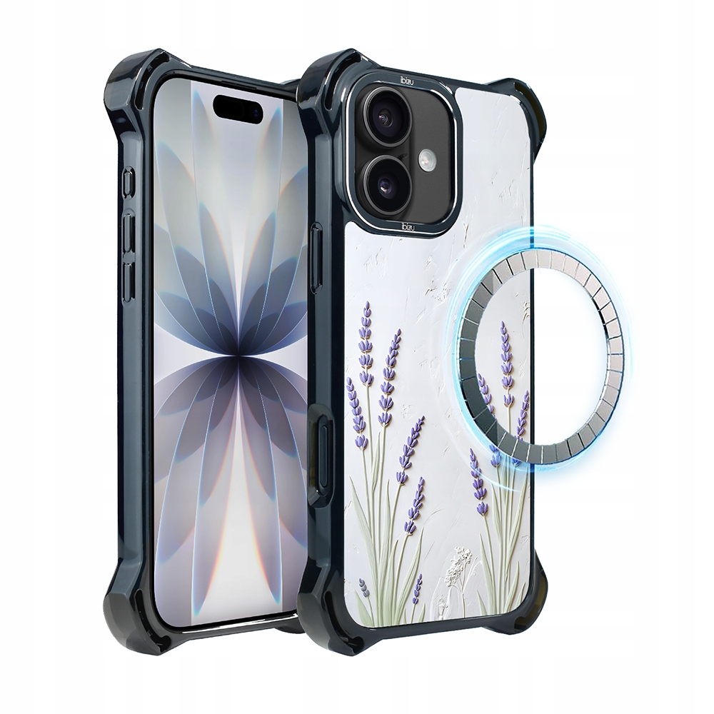 Pouzdro pro iPhone 17 Ibizu DropGuard Ultra s MagSafe, provensálská levandule