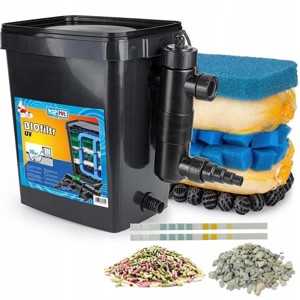 Bio-filtr Uv-c Lampa 11W Vložky 10000L +bonus