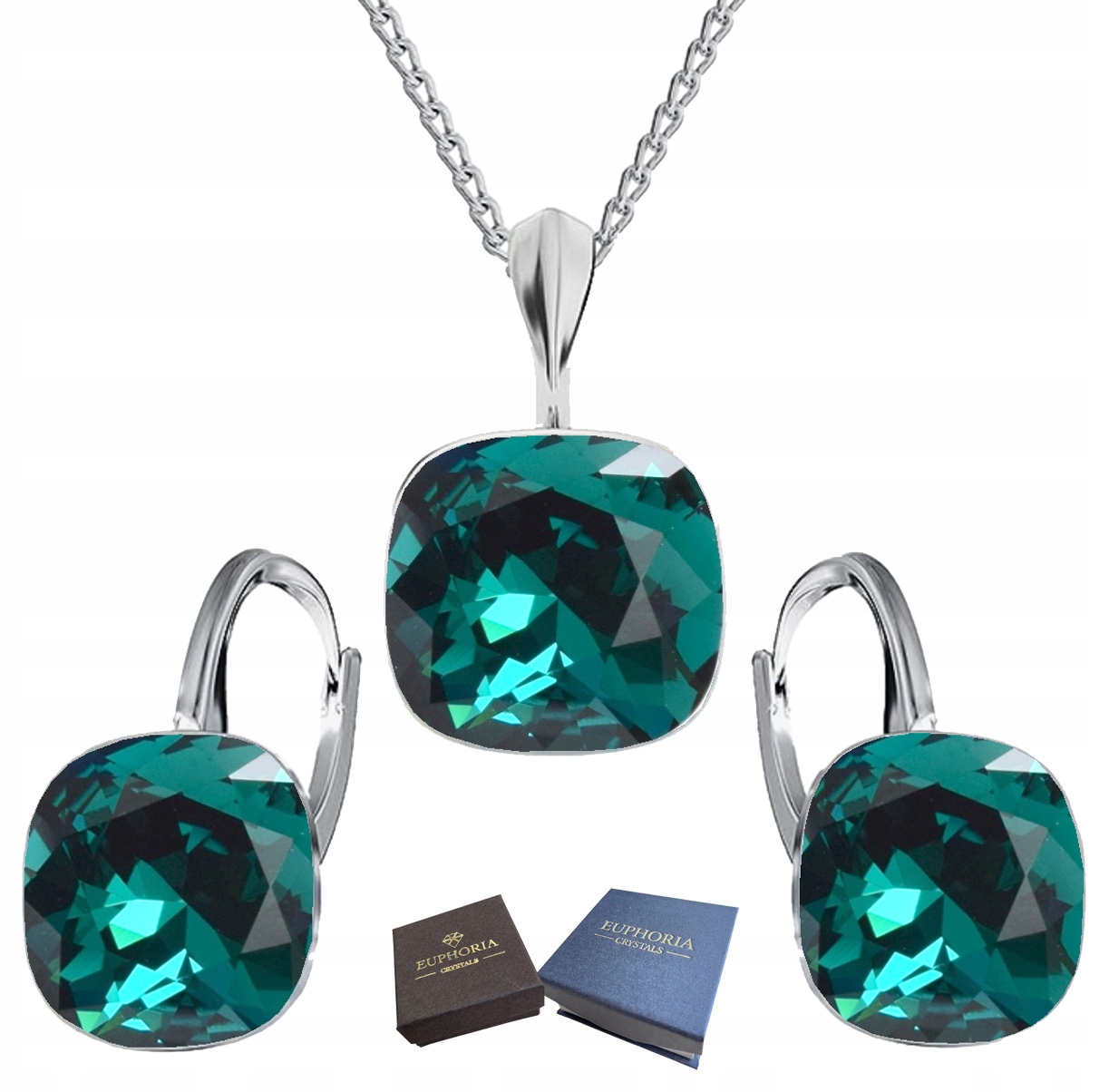 Dámská sada Náušnice s přívěskem, náhrdelník Stříbro 925, Dárek pro dceru