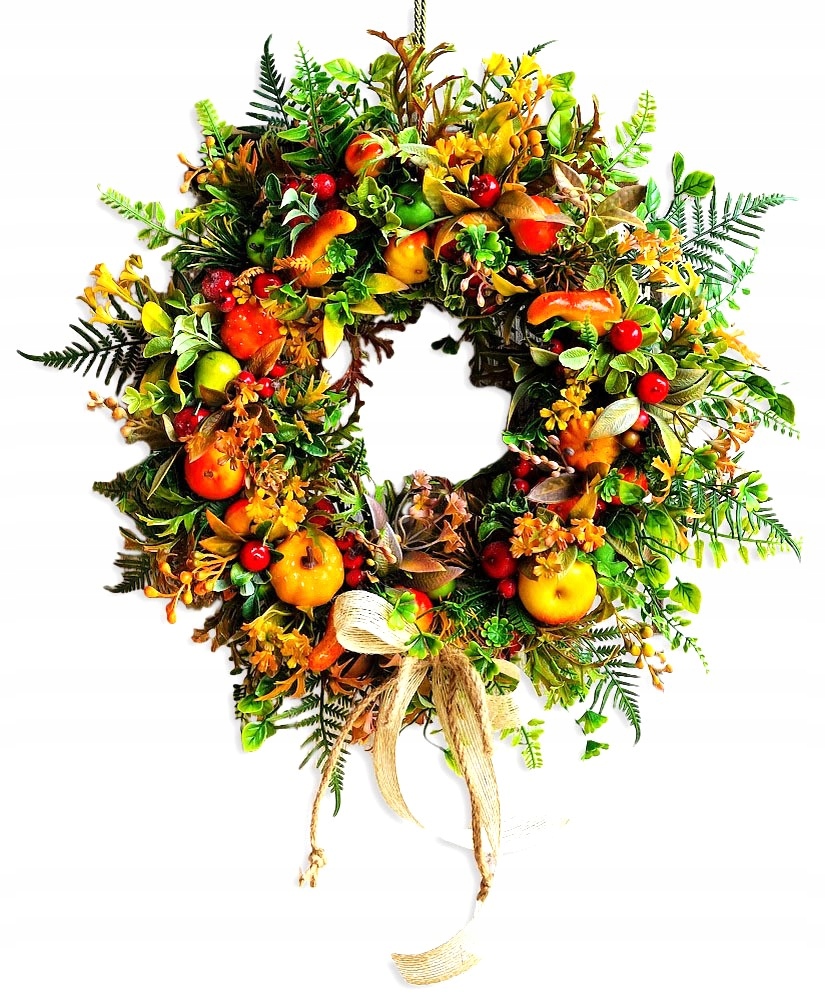 WIANEK JESIENNY STROIK JESIENNA DEKORACJA DRZWI