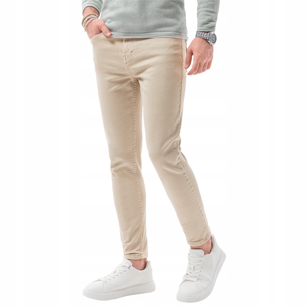

Spodnie męskie jeansowe P1058 beżowe XL