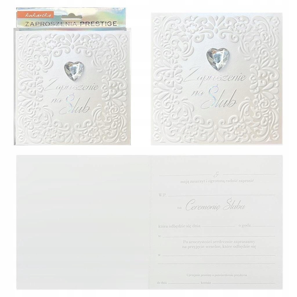 ZAPROSZENIE ŚLUB 5SZT