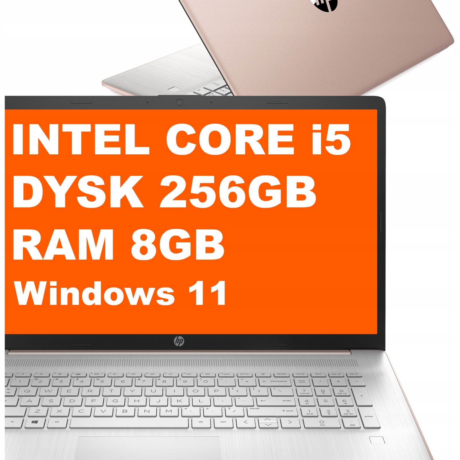 Laptop Hp 17T-CN300 Intel i5 8GB 256GB Intel Graphics Hd+ Win 11 Różowy