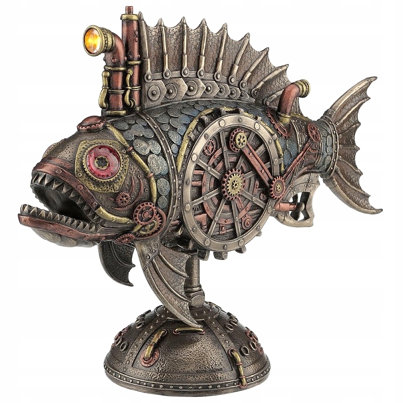 Ponorka V Štýle Steampunk, Hlbokomorská Ryba, Lampa, Originálny Darček