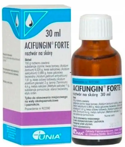 

Acifungin Forte płyn na grzybice paznokci 30 ml