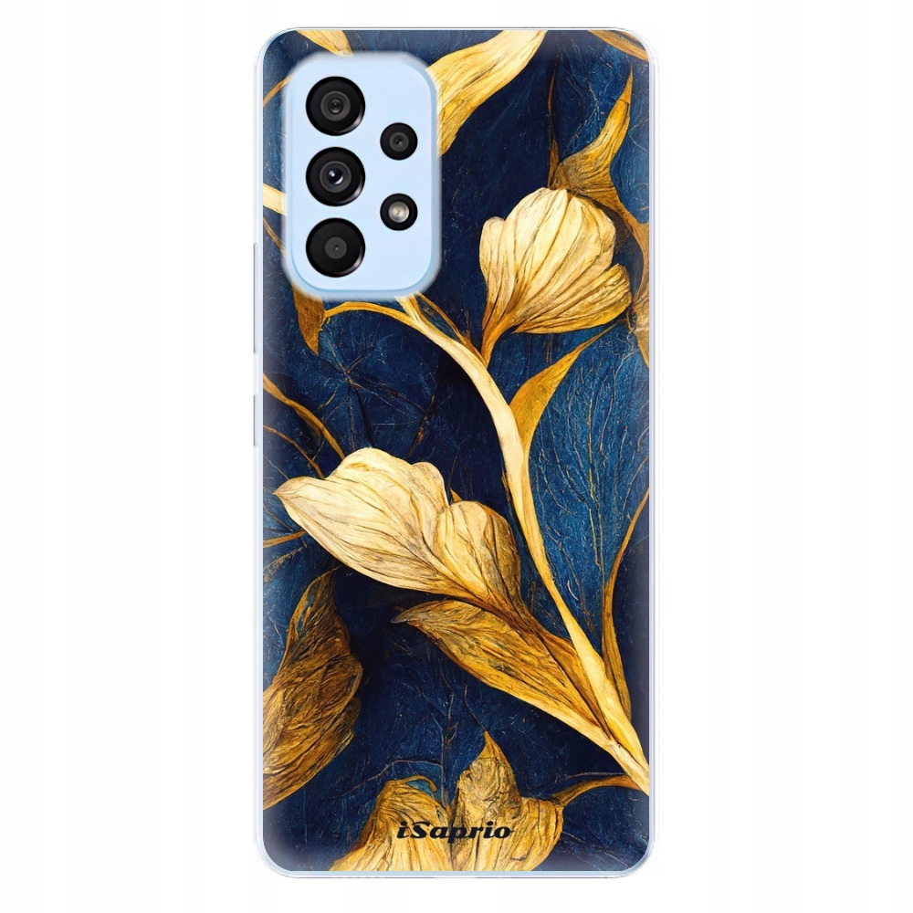 Silikonowe etui iSaprio Gold Leaves do Samsung Galaxy A73 5G