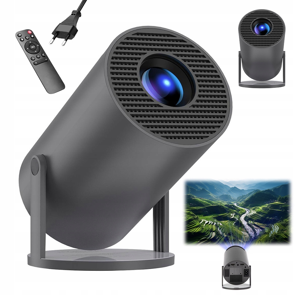 Přenosný Otočný Projektor Android Smart Tv Wifi Full Hd 4K BT5.0