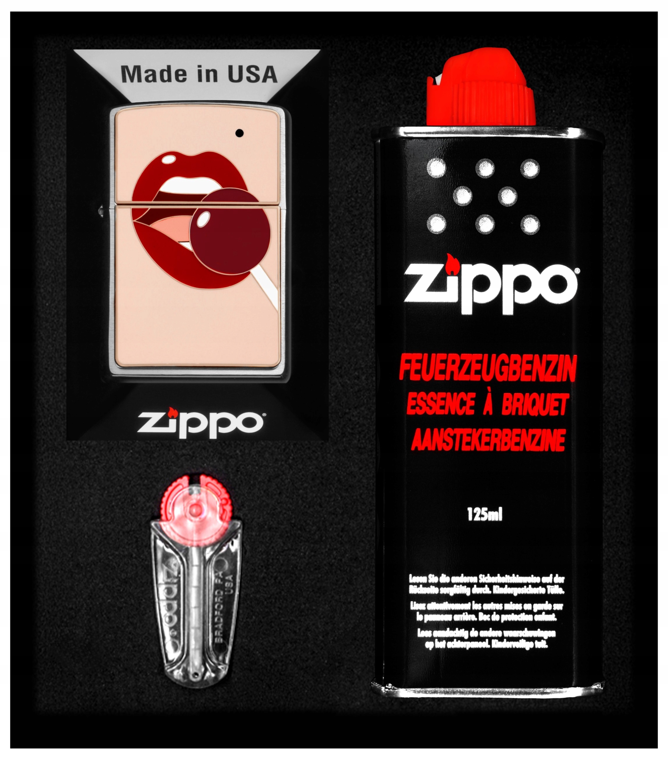 Sada Zippo Zapalovač Lollipop Nude dárkový No1