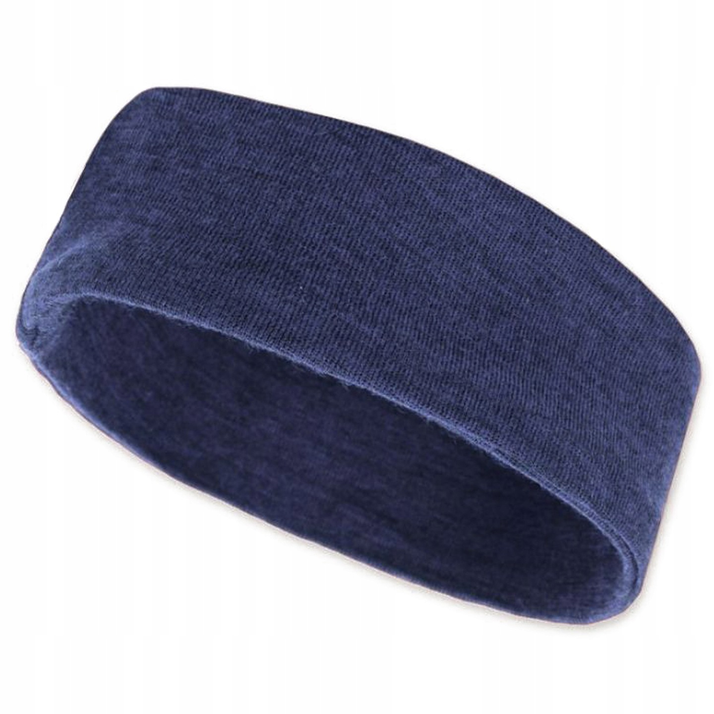 Opaska termoaktywna z wełny merino 100% podwójna warstwa denim damska męska