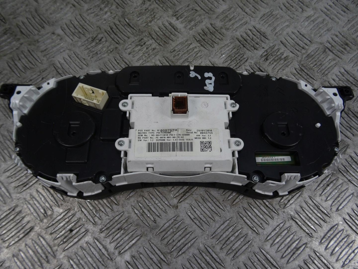 PEUGEOT 508 dials clock 9805975780