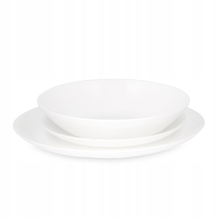 Talerze Serwis Komplet Obiadowy 24el BIAŁE TZ95 Marka Luminarc