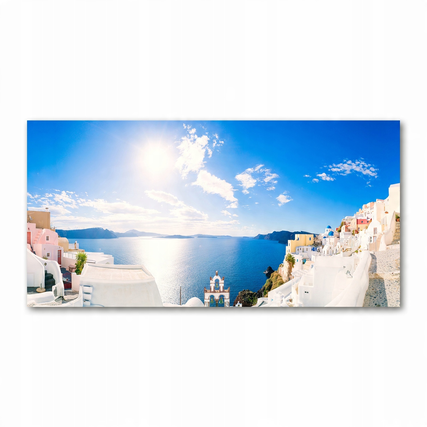 

Foto obraz szkło akryl Santorini Grecja 120X60 cm