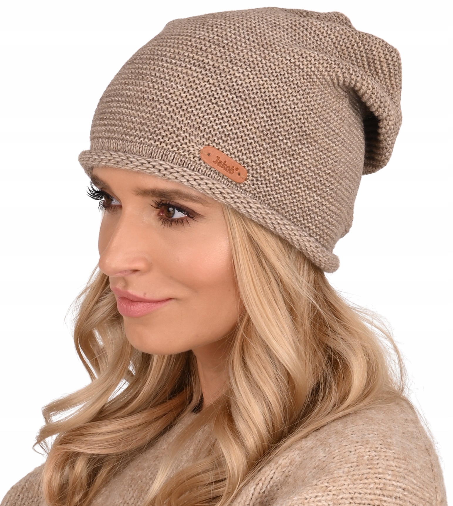 

Ciepła kobieca Czapka Damska dziana J4