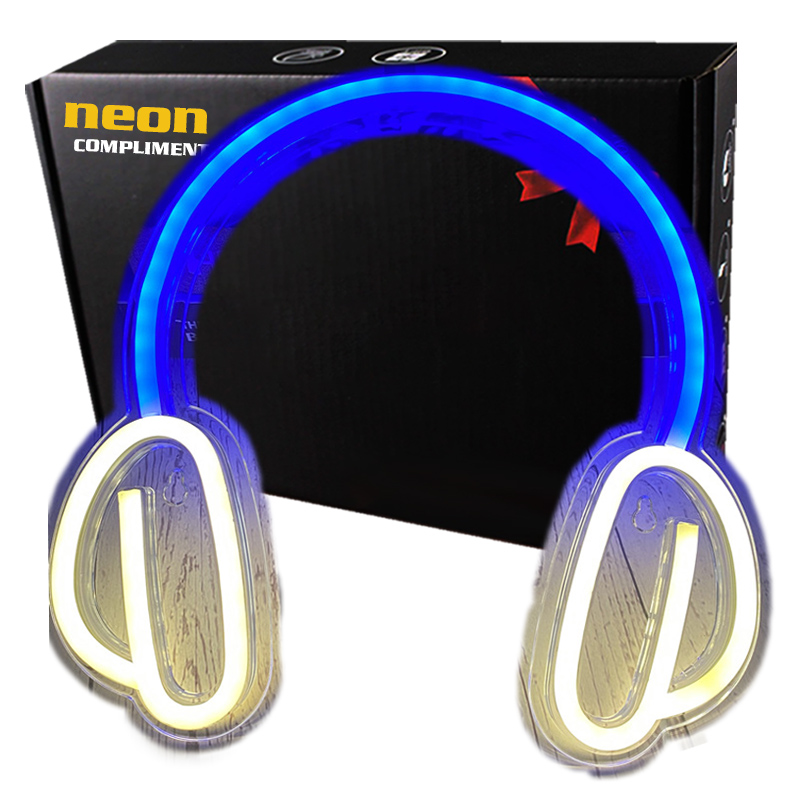 

Neon led na ścianę znak neonowy Usb Słuchawki