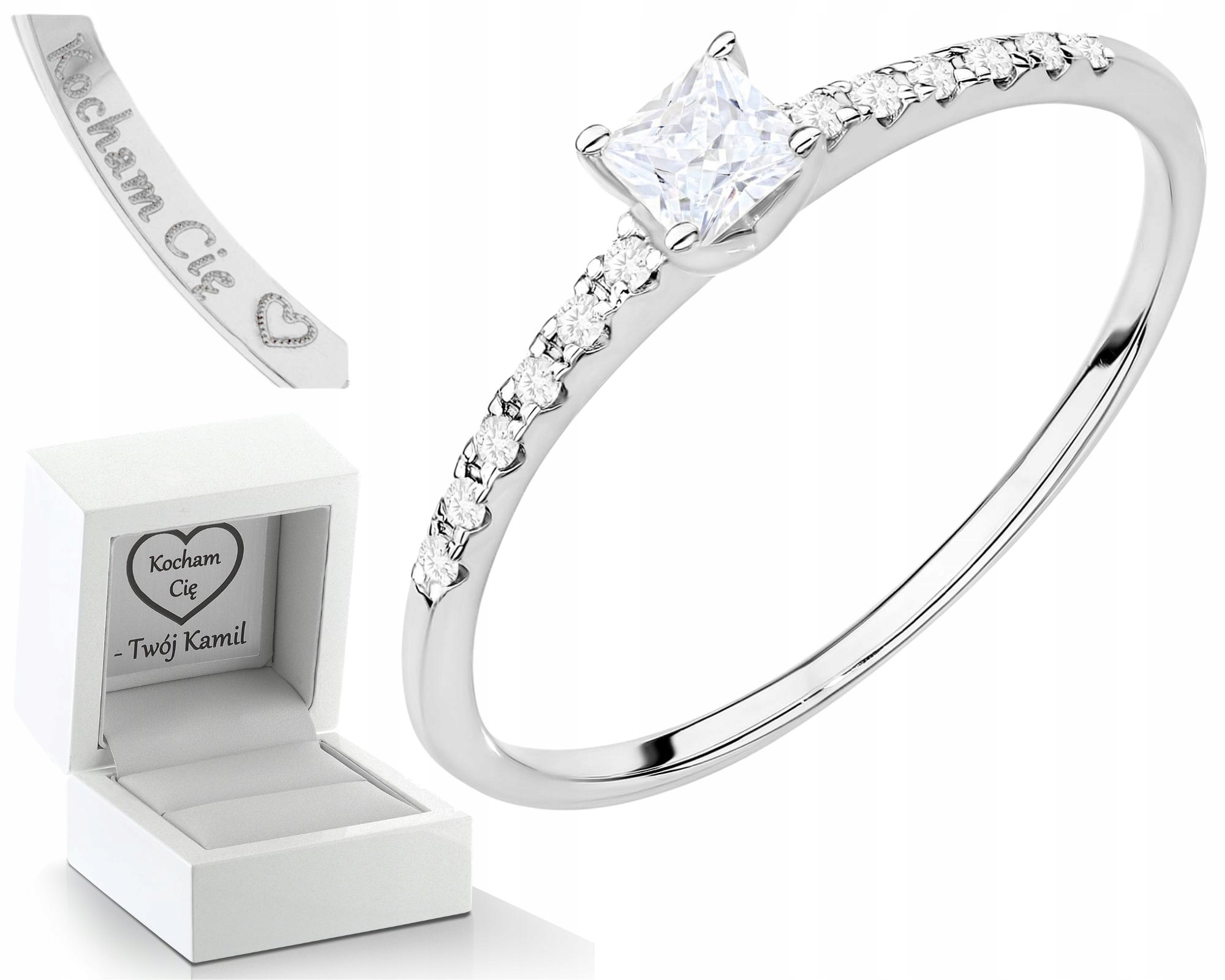 Elegantní Prstýnek S Diamanty, Zlato 585