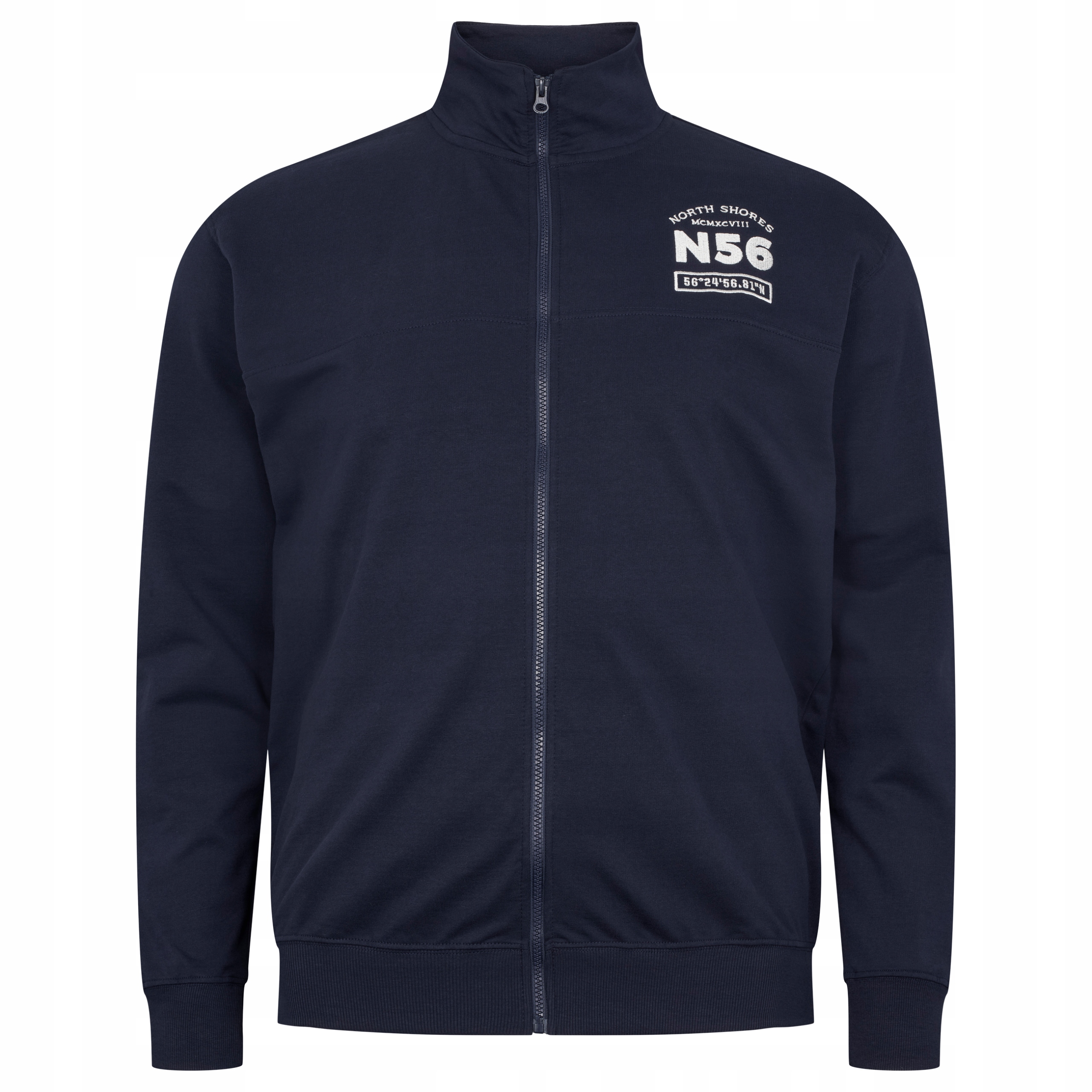 North 56*4 Rozepínací Mikina Velké Velikosti 3XL 142 CM