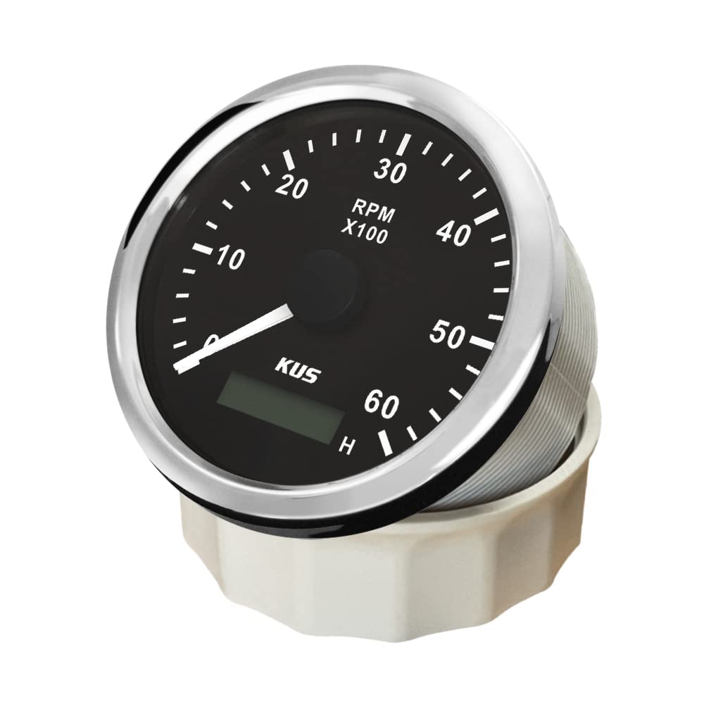 Kus Timetr z licznikiem czasu 6000RPM 85 mm Zakres obrotów 1-6000 RPM