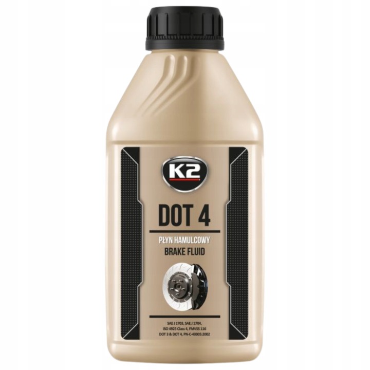 K2 Dot 4 DOT4 Płyn hamulcowy do hamulców Syntetyczny 500ml