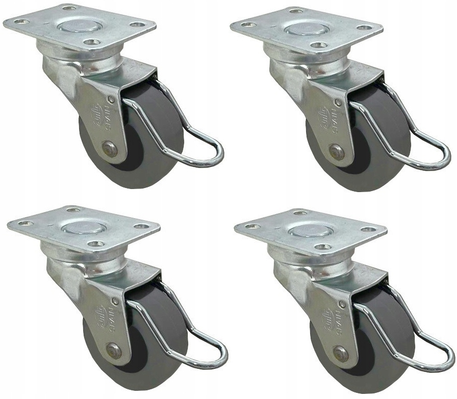 

Kółka Meblowe Obrotowe Gumowe Hamulec 40 MM 4 Szt