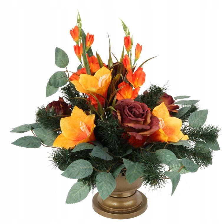 Elegantná náhrobná kompozícia v tlmených farbách