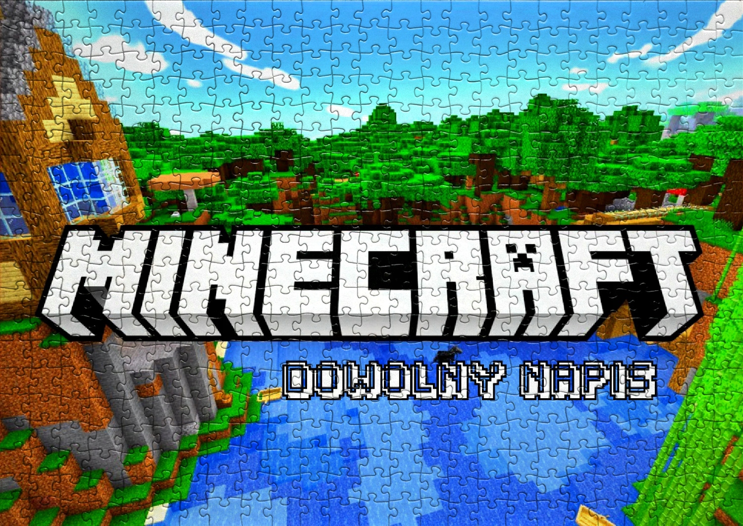 

Puzzle Minecraft z Twoim Napisem A4/96 El