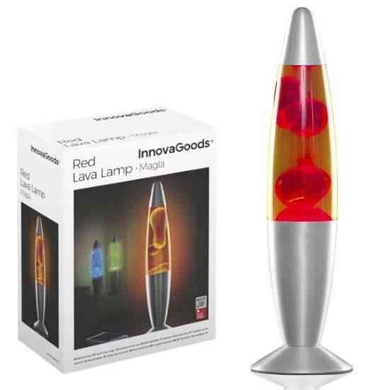 ДЕКОРАТИВНА ЛАВОВА ЛАМПА LAVA MAGMA 25W ЧЕРВ