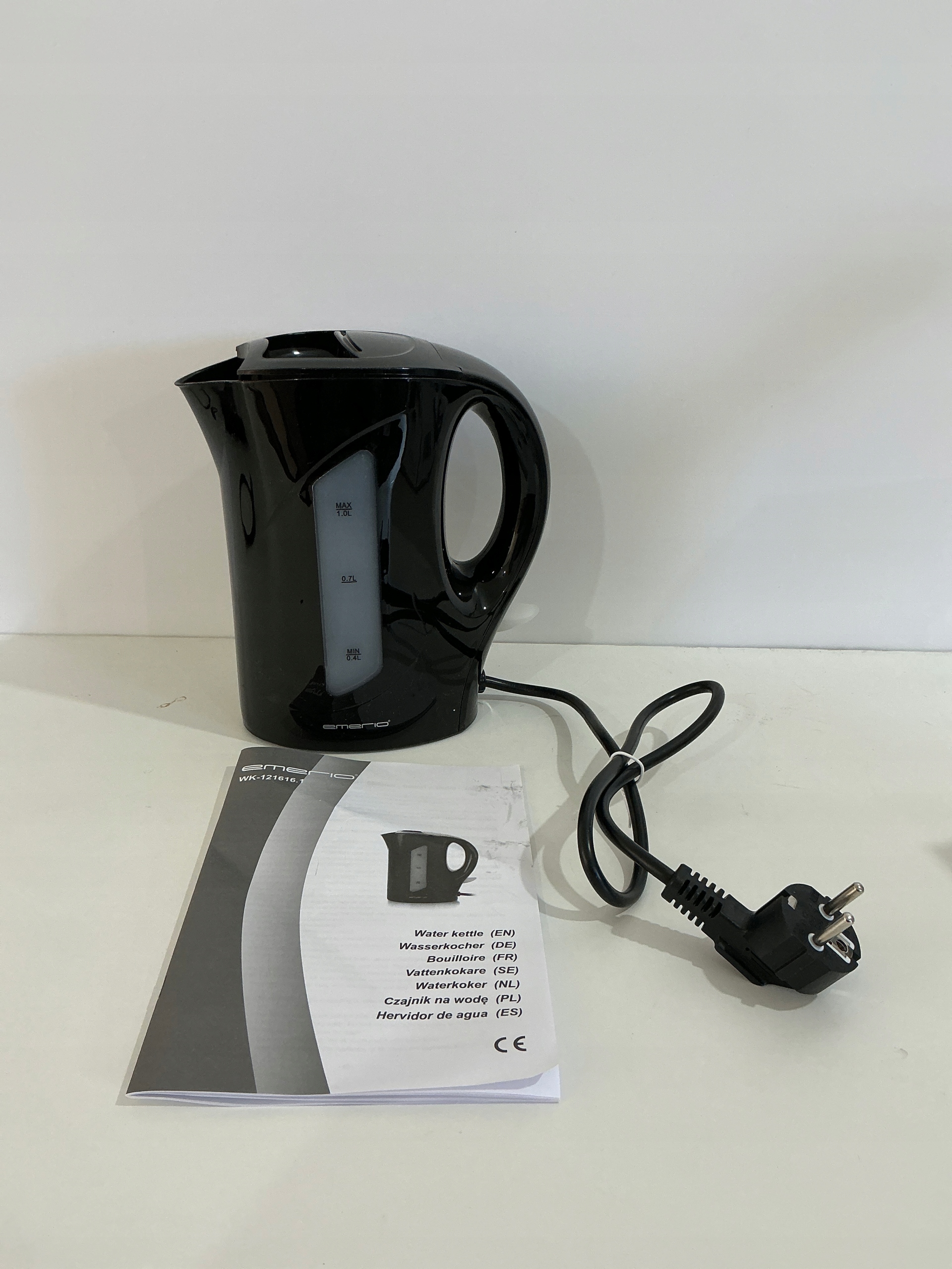EMERIO Czajnik Elektryczny 1L 900W, BPA Free, Ochrona Przed Suchobiegiem — miniatura 8