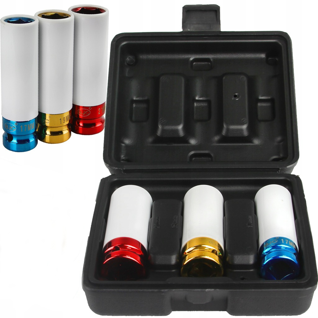 Zestaw Nasadki Udarowe Alufelg Alu Felg 17/19/21mm